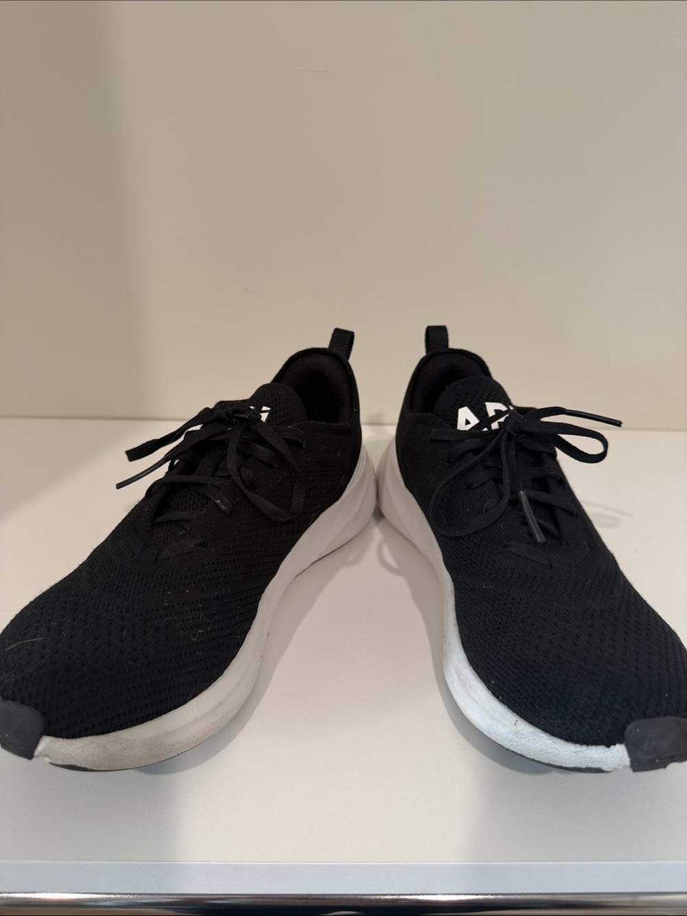 APL Women’s Black Knit Sneakers with White Sole